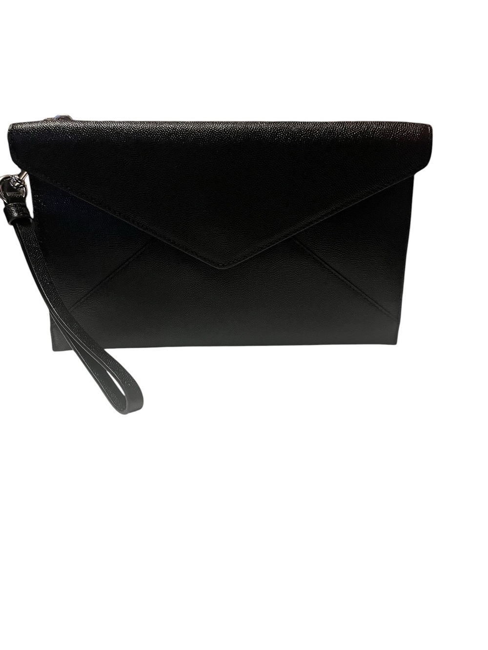 Rebecca Minkoff Black Leather Envelope Wristlet